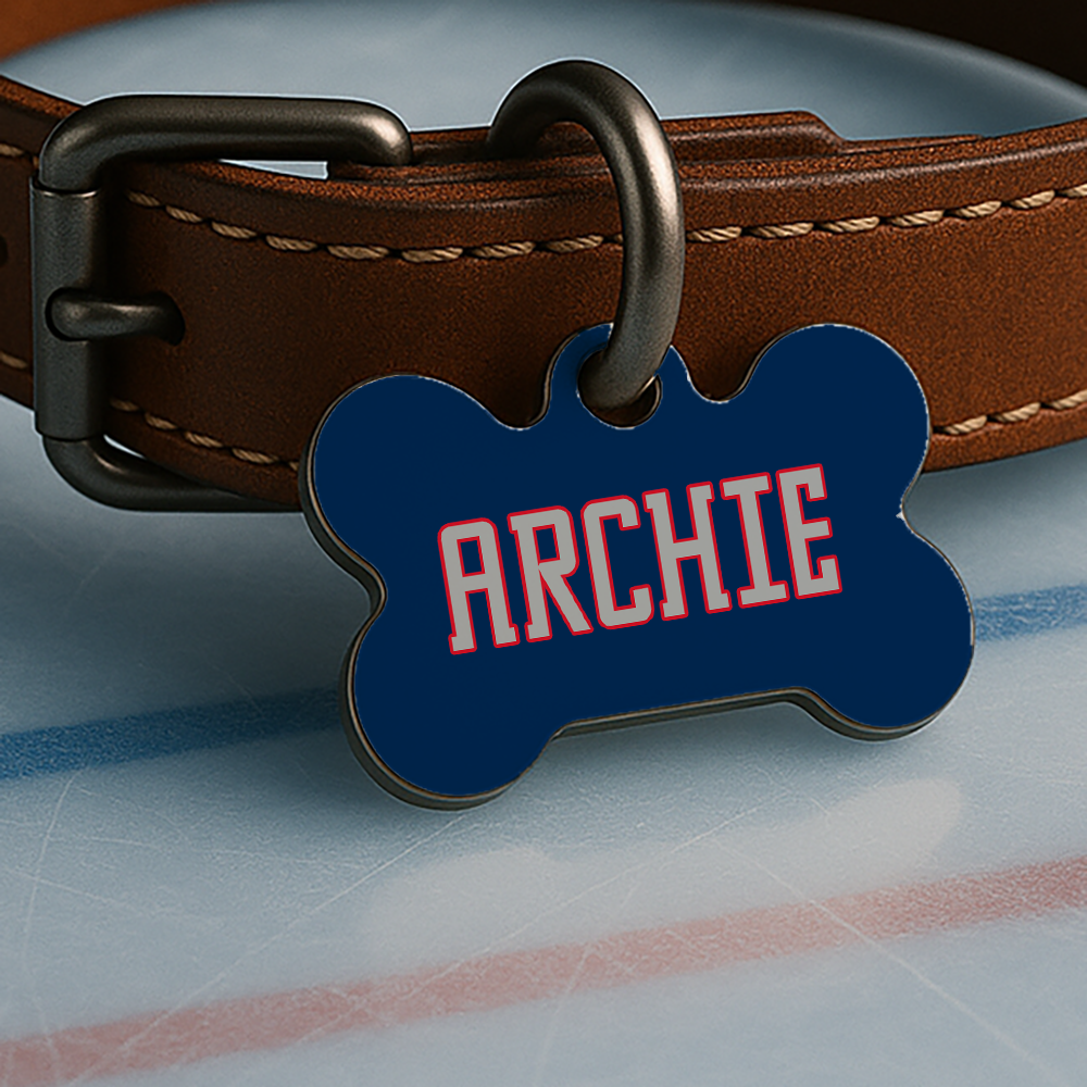 Columbus Game Day Tag - Blue & Red Icetime