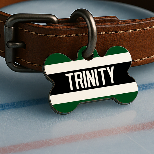 Dallas Game Day Tag - Ice Time Black & Green