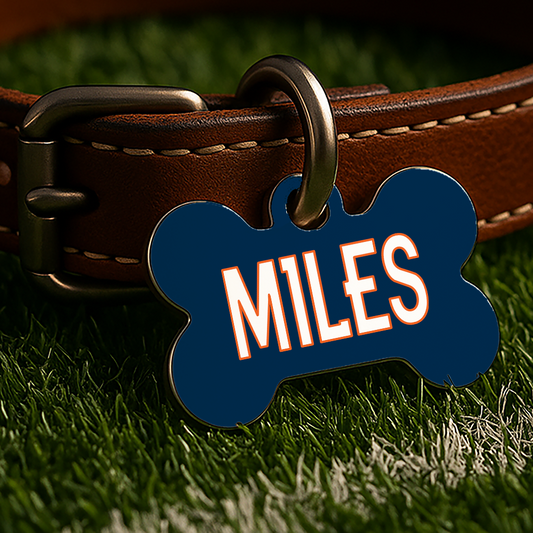 Denver Game Day Tag – Blue Gridiron Edition