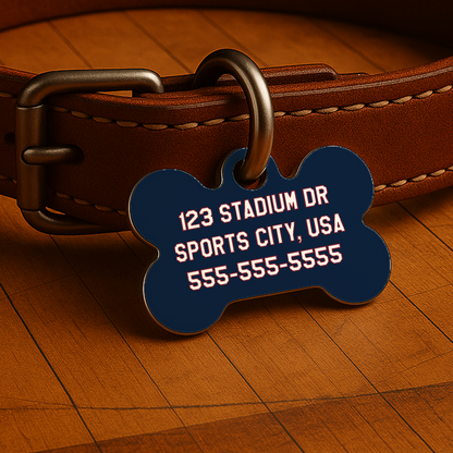 Denver Game Day Tag - Blue Courtside