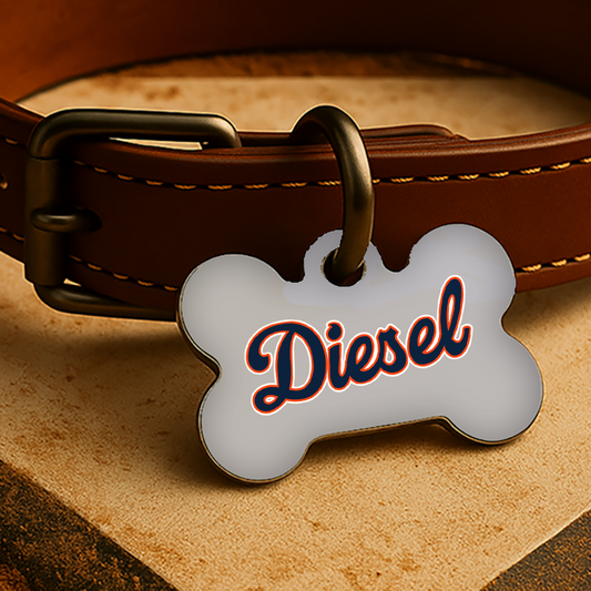 Detroit Game Day Tag - Gray Diamond