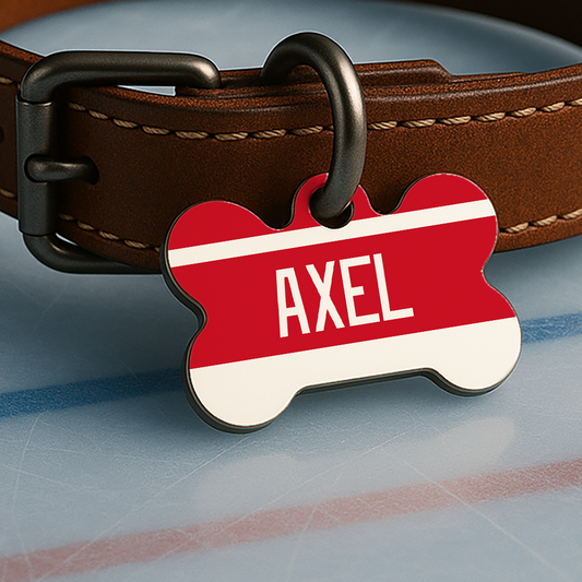 Detroit Game Day Tag - Ice Time Red & White