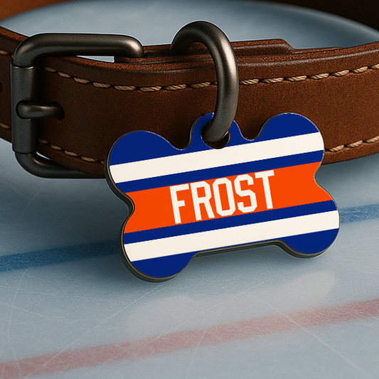 Edmonton Game Day Tag – Blue & Orange Edition