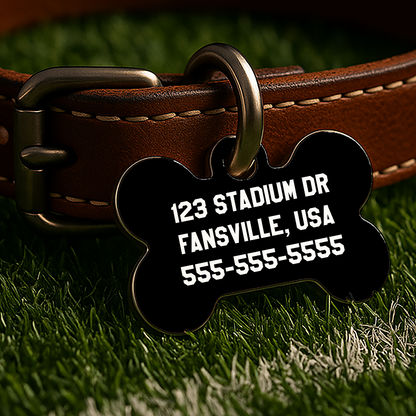 Athens Game Day Tag - Red & Black Campus