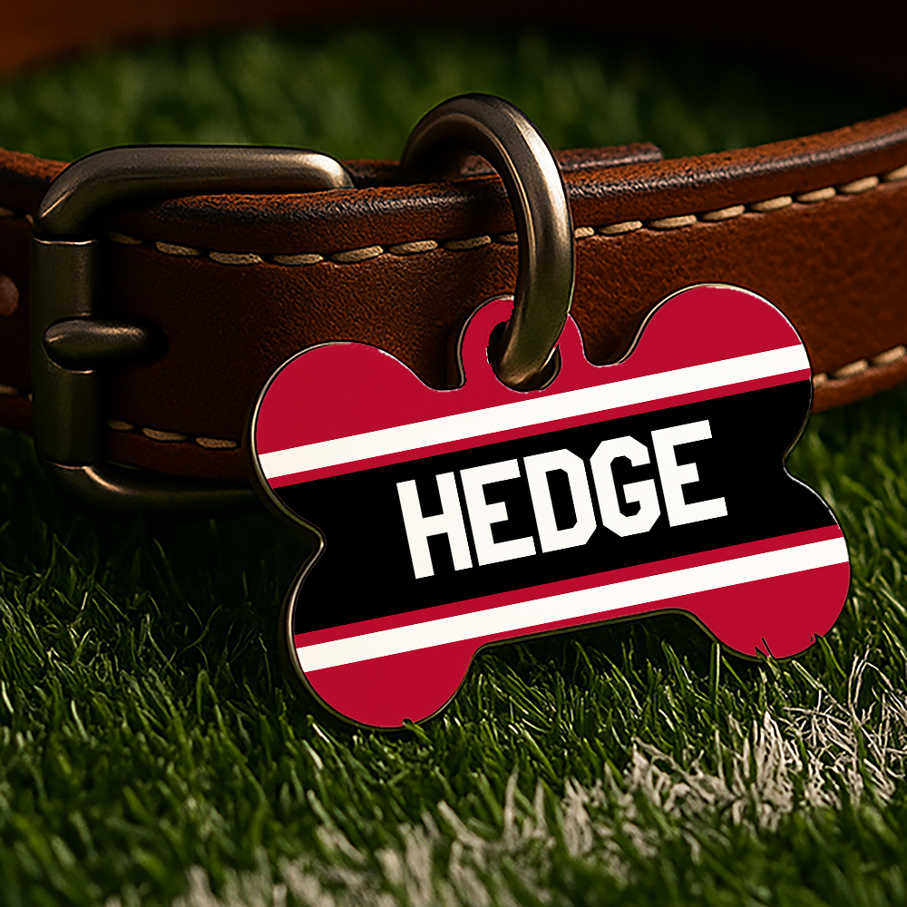 Athens Game Day Tag - Red & Black Campus