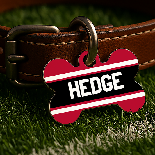 Athens Game Day Tag - Red & Black Campus