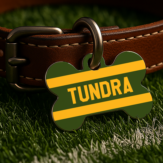 Green Bay Game Day Tag – Throwback Green Gridiron Edition