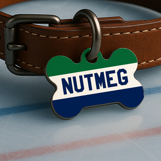 Hartford Game Day Tag - Ice Time Blue & Green