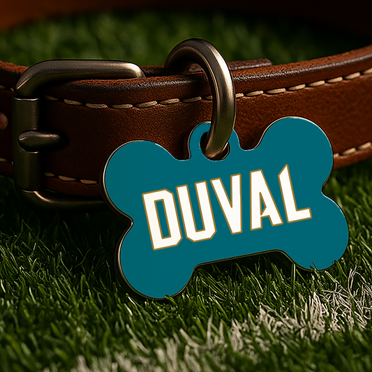 Jacksonville Game Day Tag – Teal Gridiron Edition