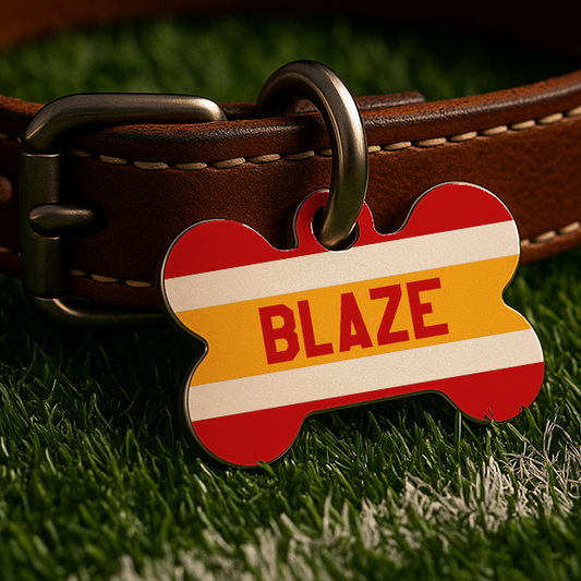 Kansas City Game Day Tag - Red & Gold Edition