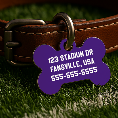 Baton Rouge Game Day Tag - Purple Campus