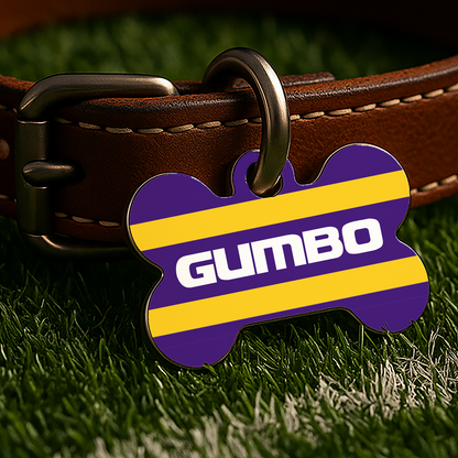 Baton Rouge Game Day Tag - Purple Campus