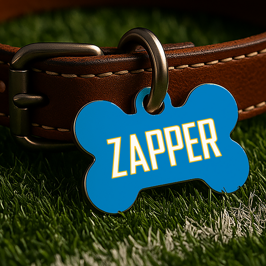 Los Angeles Game Day Tag – Powder Blue Gridiron Edition