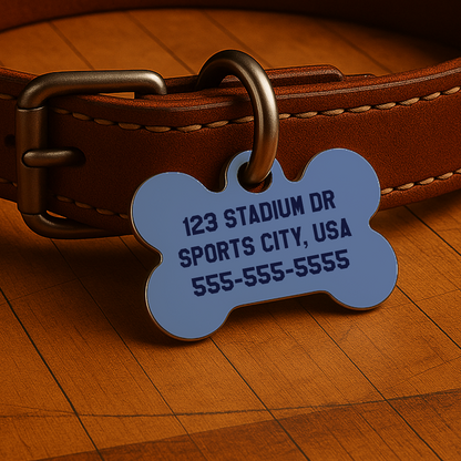 Memphis Game Day Tag - Blue Courtside