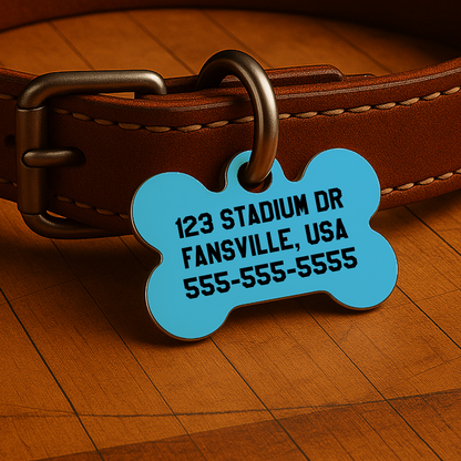 Miami Game Day Tag - Vice Blue Courtside