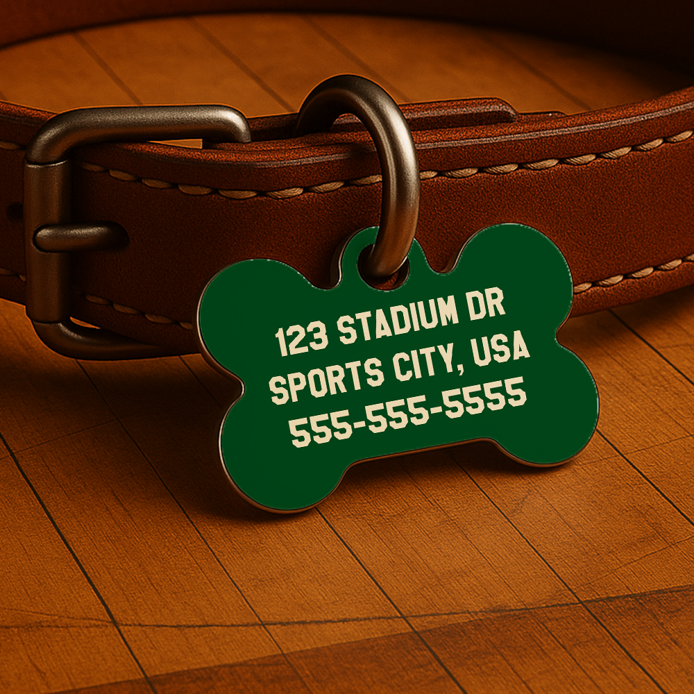 Milwaukee Game Day Tag - Green Courtside