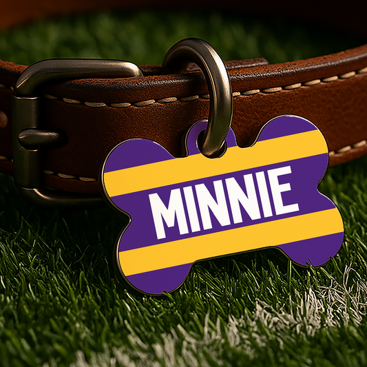 Minneapolis Game Day Tag – Purple Gridiron Edition