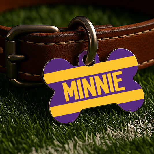 Minneapolis Game Day Tag – Purple Rush Gridiron Edition