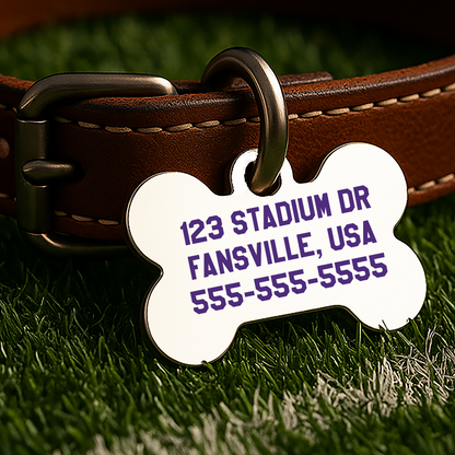 Minneapolis Game Day Tag – White Gridiron Edition