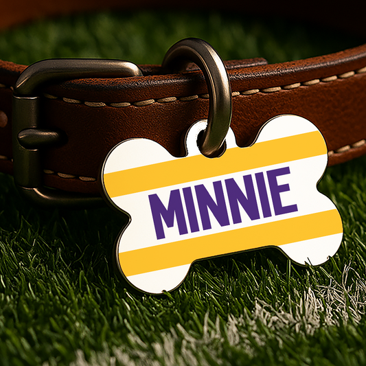 Minneapolis Game Day Tag – White Gridiron Edition