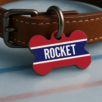 Montreal Game Day Tag - Ice Time Red & Blue