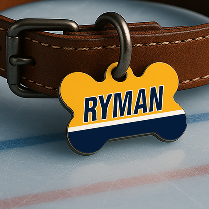 Nashville Game Day Tag - Ice Time Blue & Gold