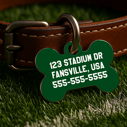 New York Game Day Tag – Green Gridiron Edition
