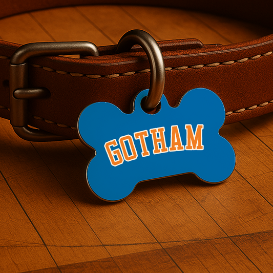 New York Game Day Tag - Blue Courtside