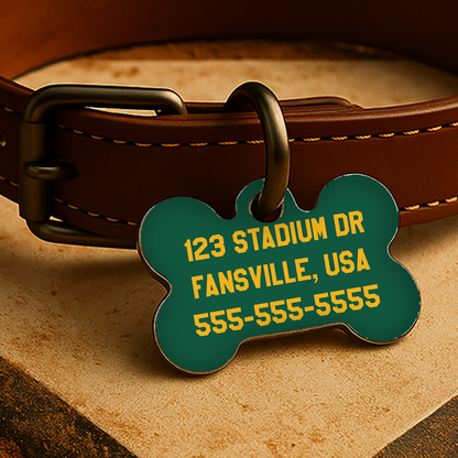 Oakland Game Day Tag - Green Diamond