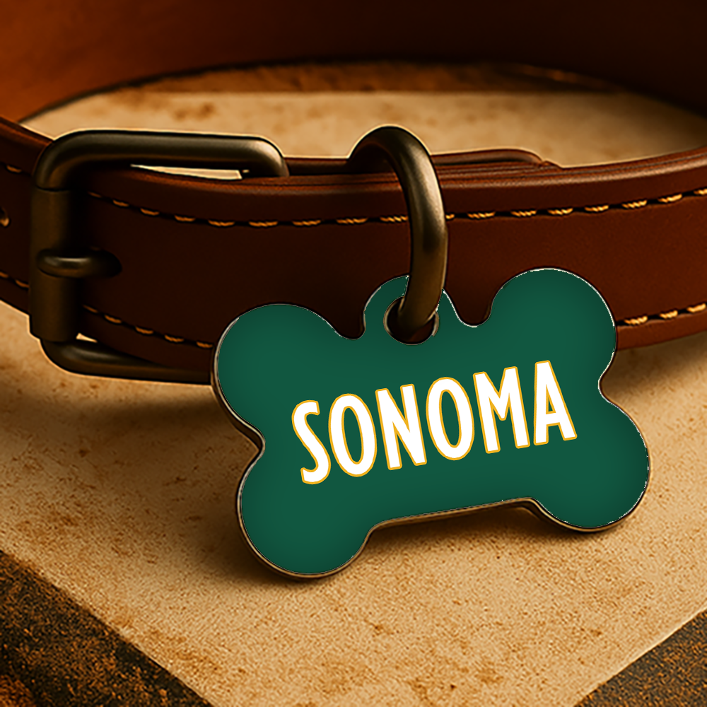 Oakland Game Day Tag - Green Diamond