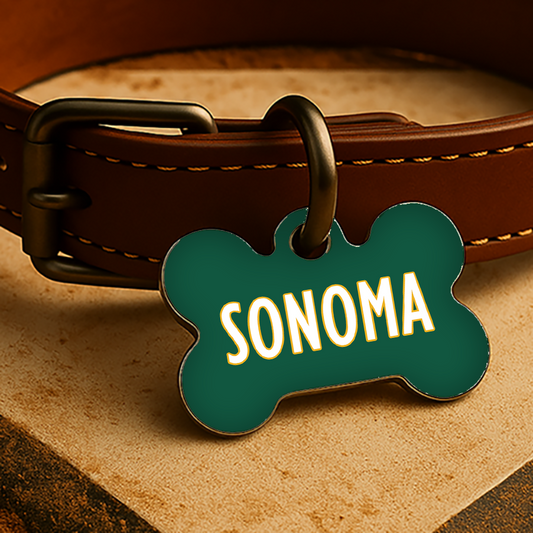 Oakland Game Day Tag - Green Diamond