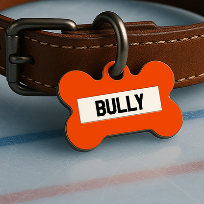 Philadelphia Game Day Tag - Ice Time Orange & Black