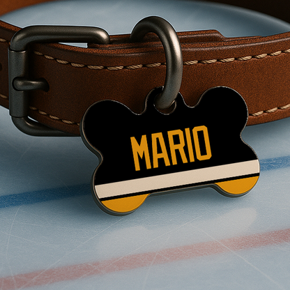 Pittsburgh Game Day Tag – Black & Gold Rink Edition