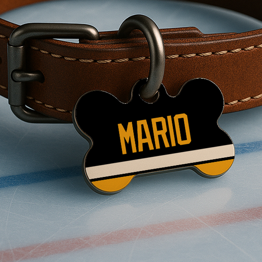 Pittsburgh Game Day Tag – Black & Gold Rink Edition