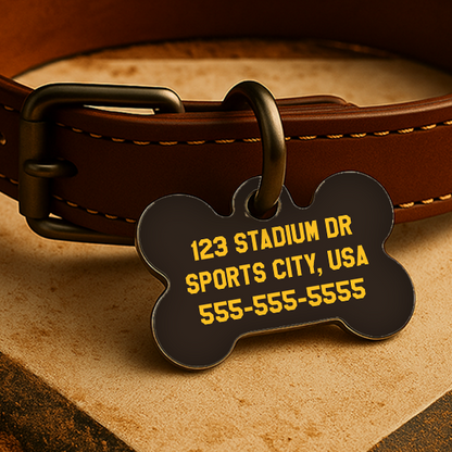 San Diego Game Day Tag – Brown & Gold Edition