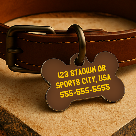 San Diego Game Day Tag – Old School Brown Edition