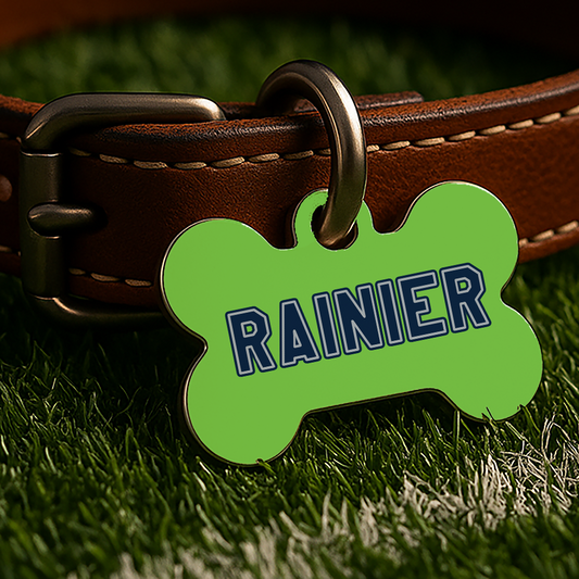 Seattle Game Day Tag – Green Gridiron Edition