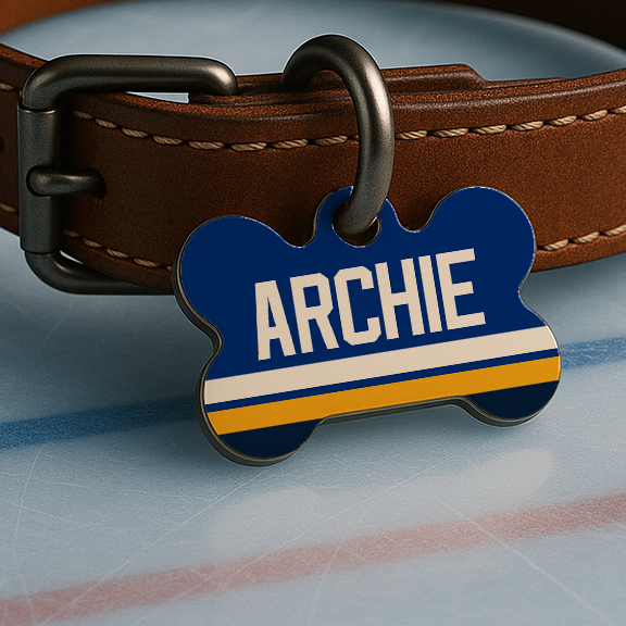 St. Louis Game Day Tag - Blue & Gold Icetime