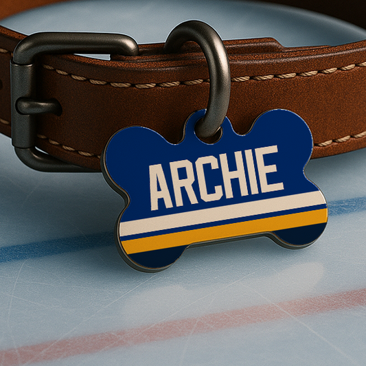 St. Louis Game Day Tag - Blue & Gold Icetime