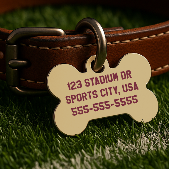 Tallahassee Game Day Tag – Garnet Edition