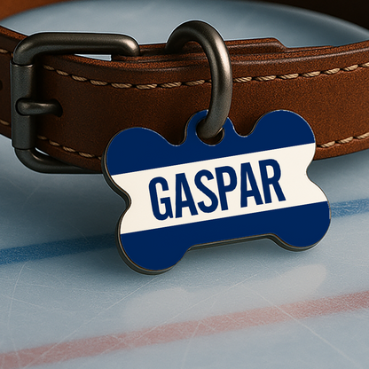 Tampa Bay Game Day Tag - Ice Time Blue & White