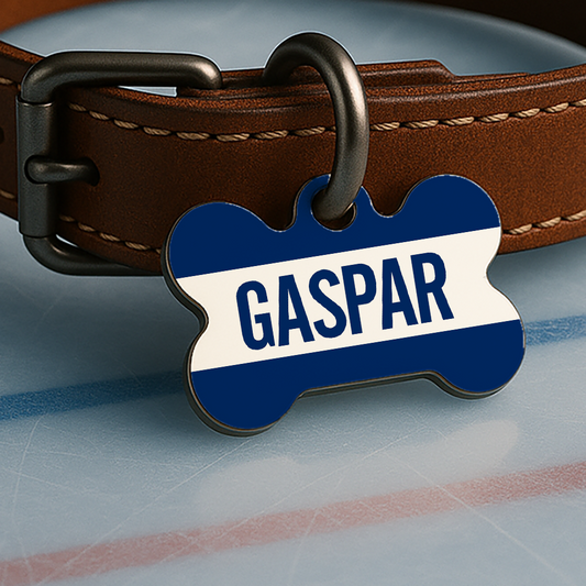 Tampa Bay Game Day Tag - Ice Time Blue & White