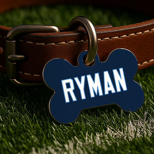 Tennessee Game Day Tag – Blue Gridiron Edition
