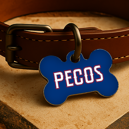 Texas Game Day Tag - Blue Diamond