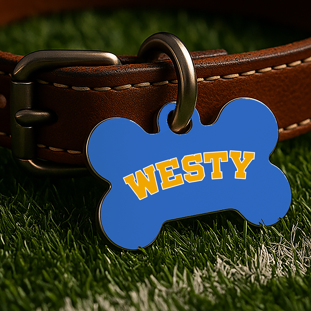 Los Angeles Game Day Tag - Blue & Gold Campus