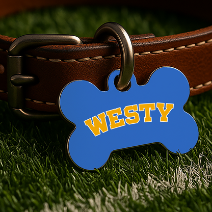 Los Angeles Game Day Tag - Blue & Gold Campus