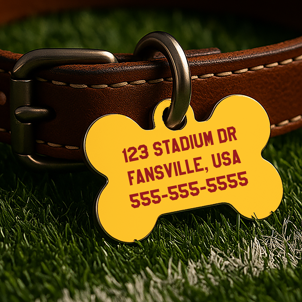 Los Angeles Game Day Tag - Red & Gold Campus