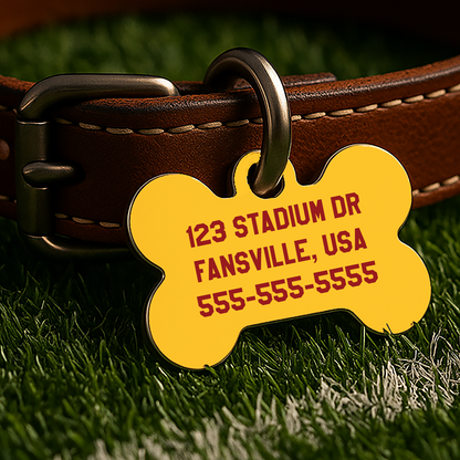 Los Angeles Game Day Tag - Red & Gold Campus