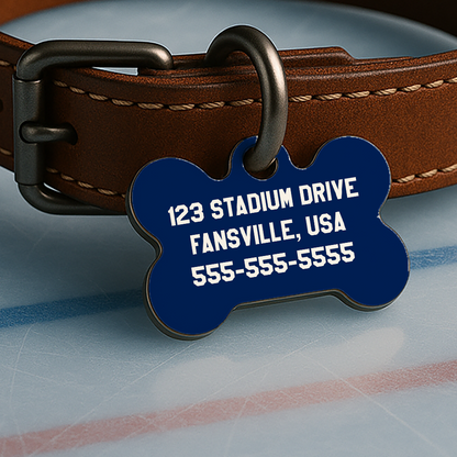 Vancouver Gameday Style, Ice Time Blue & Green Edition, Double Sided Dog Tag