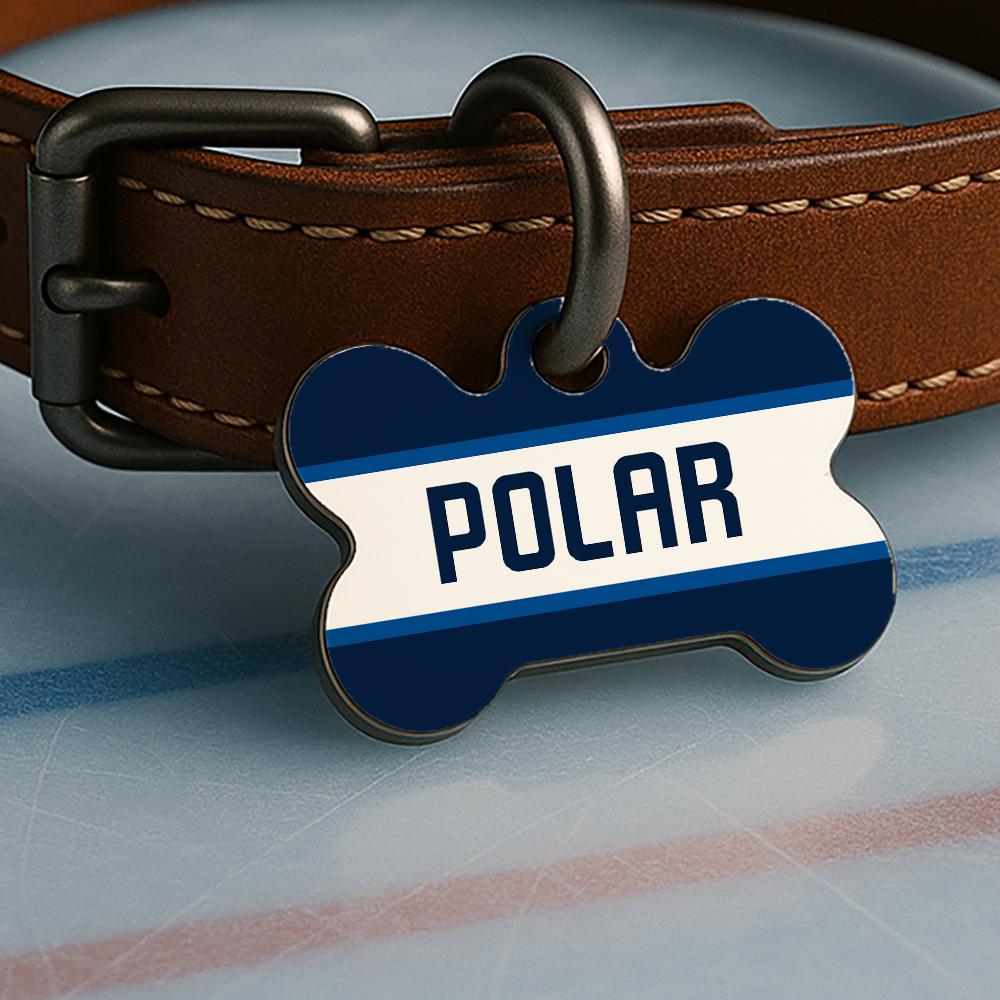 Winnipeg Gameday Style, Ice Time Blue Edition, Double Sided Dog Tag